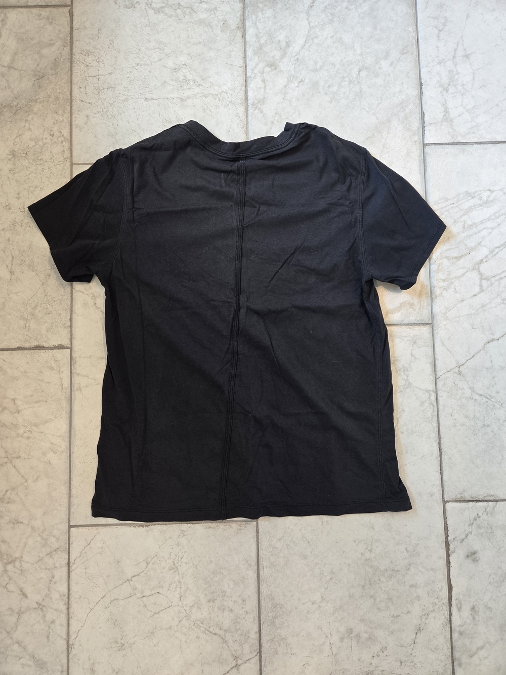 lululemon athletica All Yours Black Organic Cotton Crewneck Tee - Picture 3 of 4